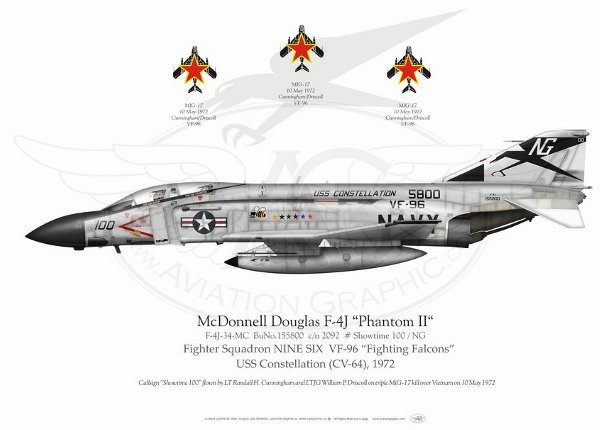 F-4J Phantom II, Lt. Randy Cunningham, VF-96