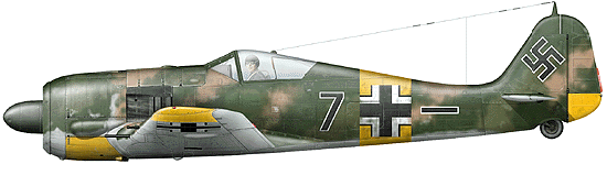 Focke-Wulf Fw 190A-5, 5./JG 54, pilot Lt. Emil Lang, Eastern front, Summer, 1943
