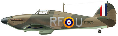 Hurricane Mk I P3975 RF-U of No 303 'Polish' Sqn, flown by Sgt J Frantisek, Northolt, September 1940