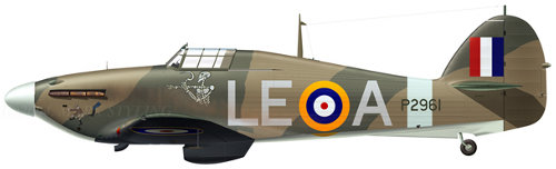 Hurricane Mk I P2961 LE-A of No 242 Sqn, flown by Flg Off W L McKnight, Coltishall, December 1940