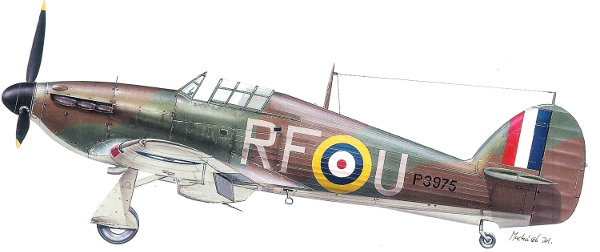Hawker Hurricane Mk.I, No. 303 Squadron, summer 1940