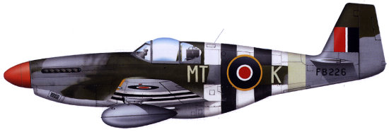 Mustang Mk.III, FB226, MT○K, Flg Off Cyril Lionel Francis Talalla, No. 122 Squadron, Ford, 12th June 1944