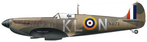 Spitfire Mk I N3173 KL-N flown by Plt Off Colin Gray, No 54 Sqn, Hornchurch, May 1940