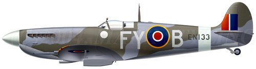 Spitfire F IXC EN133 FY-B flown by Flt Lt Franz Colloredo-Mansfeld of No 611 Sqn, Biggin Hill, September 1942