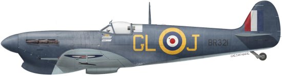 Supermarine Spitfire Mk V b Trop BR329 flown by Flight Lieutenant Johnny Plagis of 185 Squadron from Kendri in June 1942.