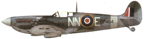 Supermarine Spitfire Mk.VB, EP 464, NN○E, Pilot F/Lt Bohuslav Kimlička, No. 310 Czechoslovak Fighter Squadron, 19th August 1942.