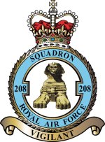 No 208 Squadron Badge