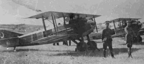 Two of the four SPAD XIIIs arriving at the front on 25th  August 1922